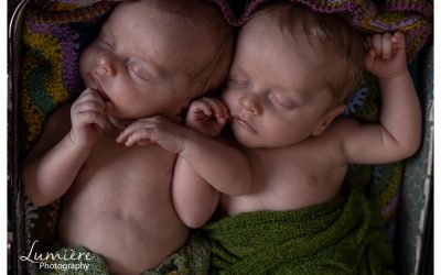 Lifestyle photoshoot at home with toddler and newborn twins near Loughborough