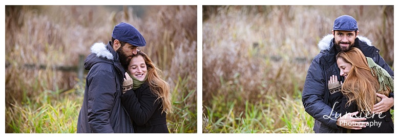 Autumn pre-wedding photoshoot in Derbyshire