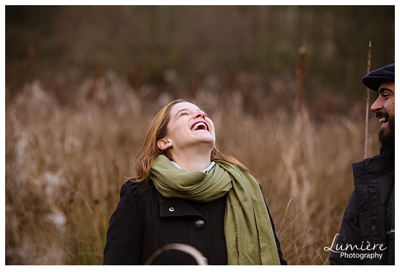 Autumn pre-wedding photoshoot in Derbyshire