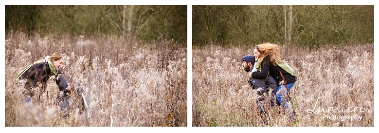 Autumn pre-wedding photoshoot in Derbyshire