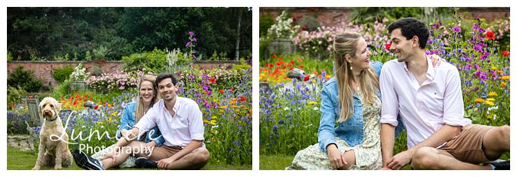 Dogs photoshoot with their humans at elvaston castle