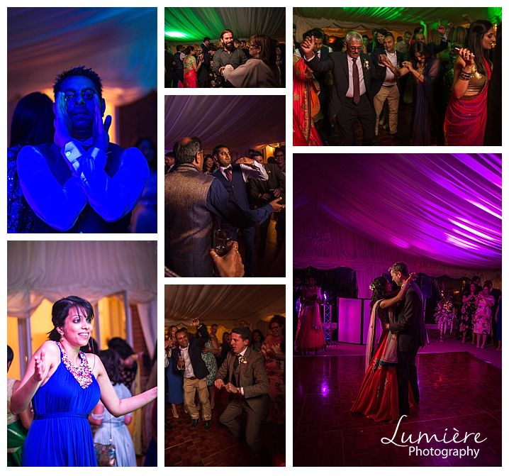 Multicultural wedding at Garthmyl Hall the dancing