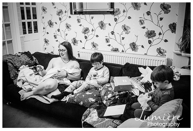 Birth photographer in Derby- Home birth - newborn at home