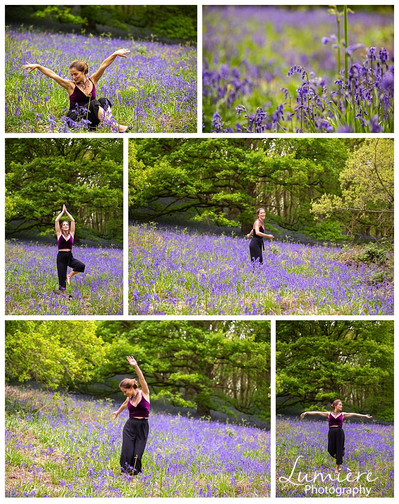 un portraits in the bluebells woods in Loughborough