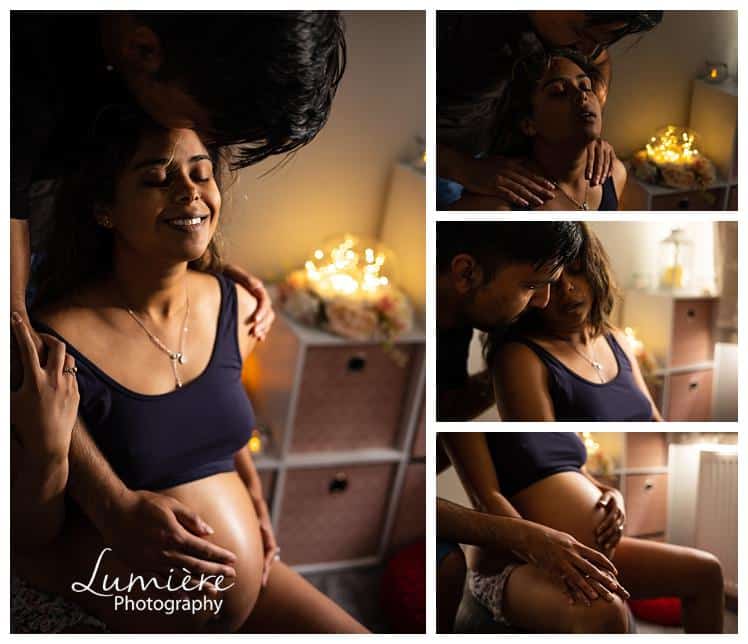 home birth photography in leicester- labour