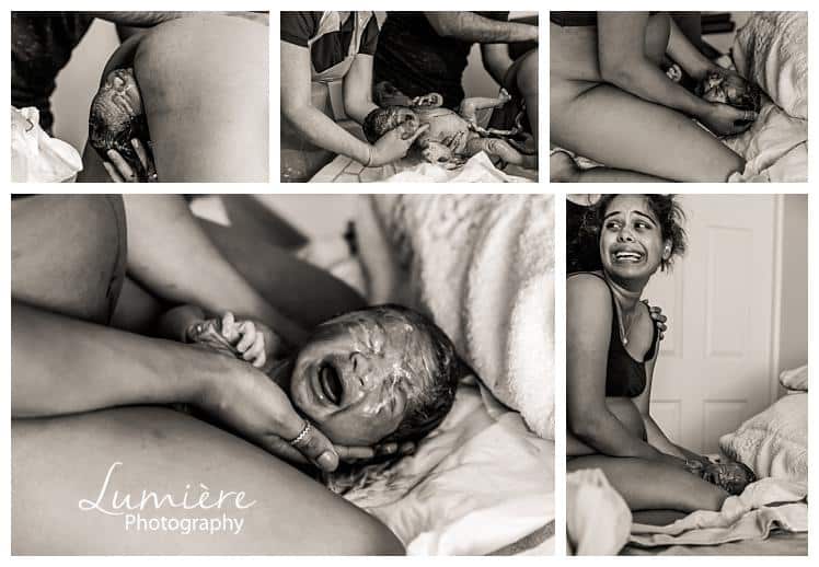 home birth photography in leicester- the birth