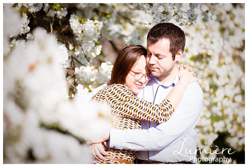 cherry blossom couple photoshoot Loughborough