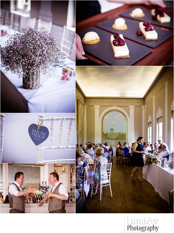 Norwood park wedding dining room