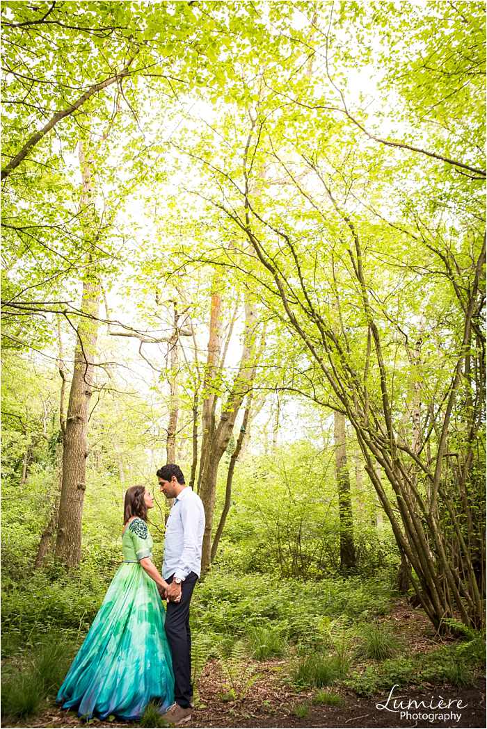couple in woods