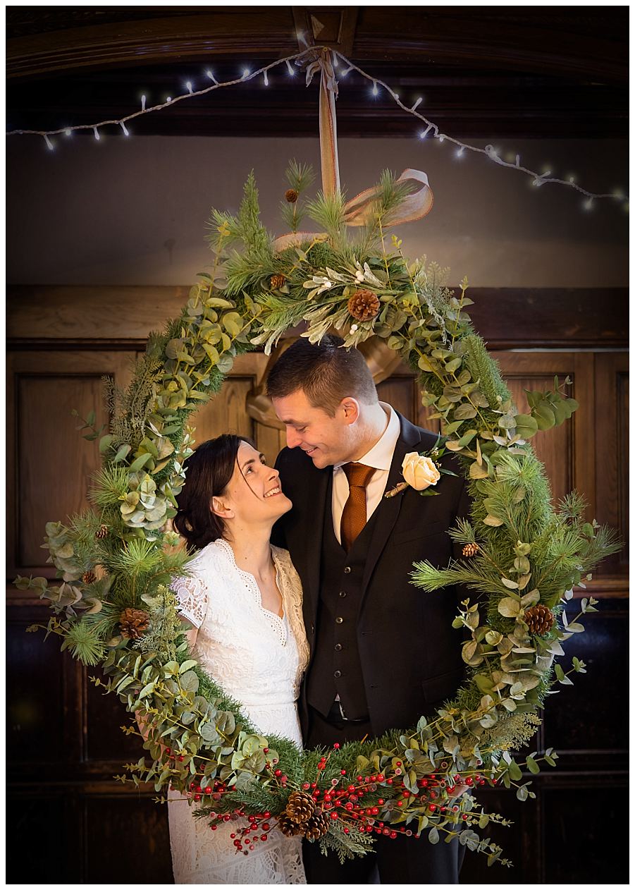 winter wedding at rothley court