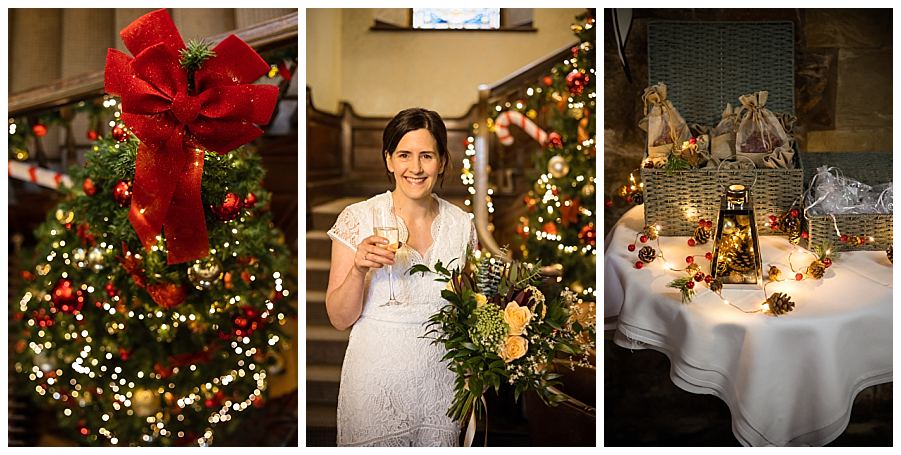 winter wedding at Rothley court