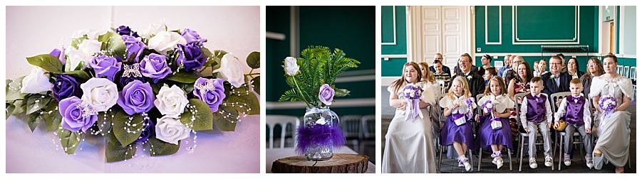 loughborough town hall purple wedding