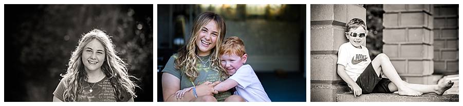 relaxed family photos in the garden
