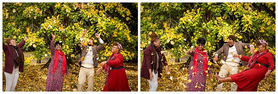 family fun in autumn